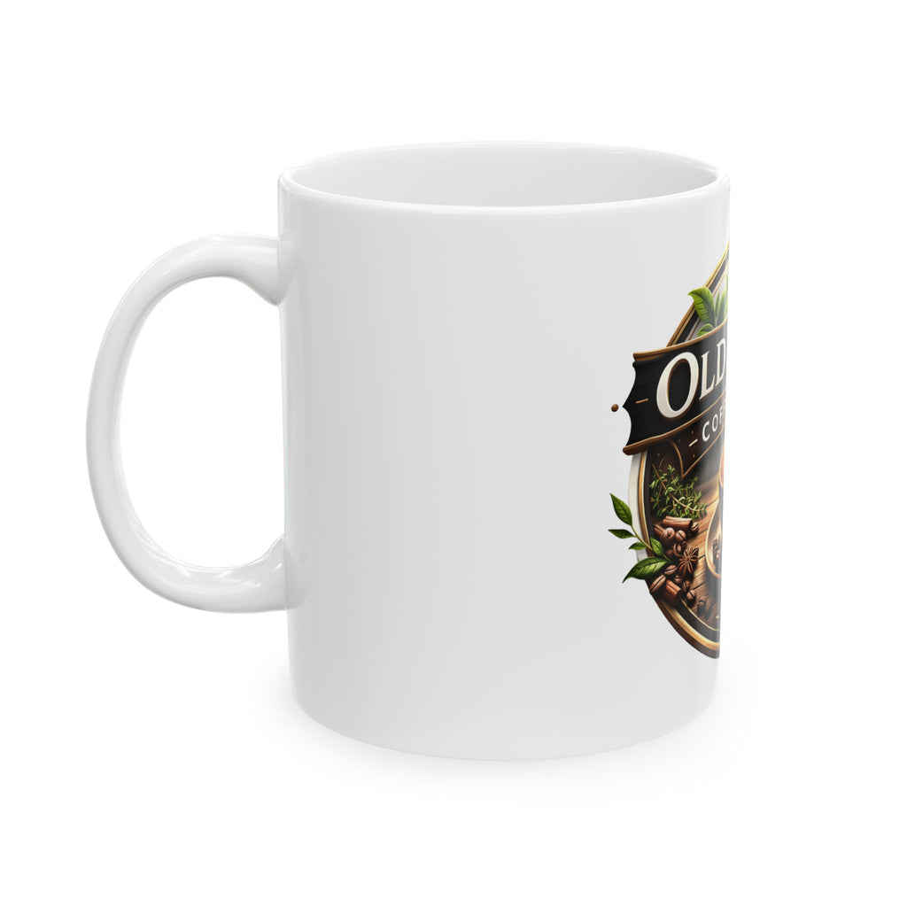 Old Thyme Coffee & Tea Ceramic Mug Vintage Coffee Cup 11oz 15oz