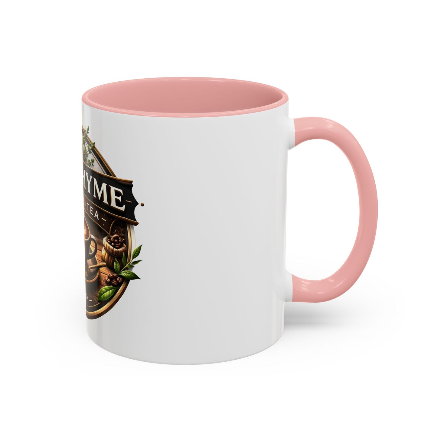 Coffee Mug — "Old Thyme Coffee & Tea" Accent Ceramic Mug (11/15 oz)