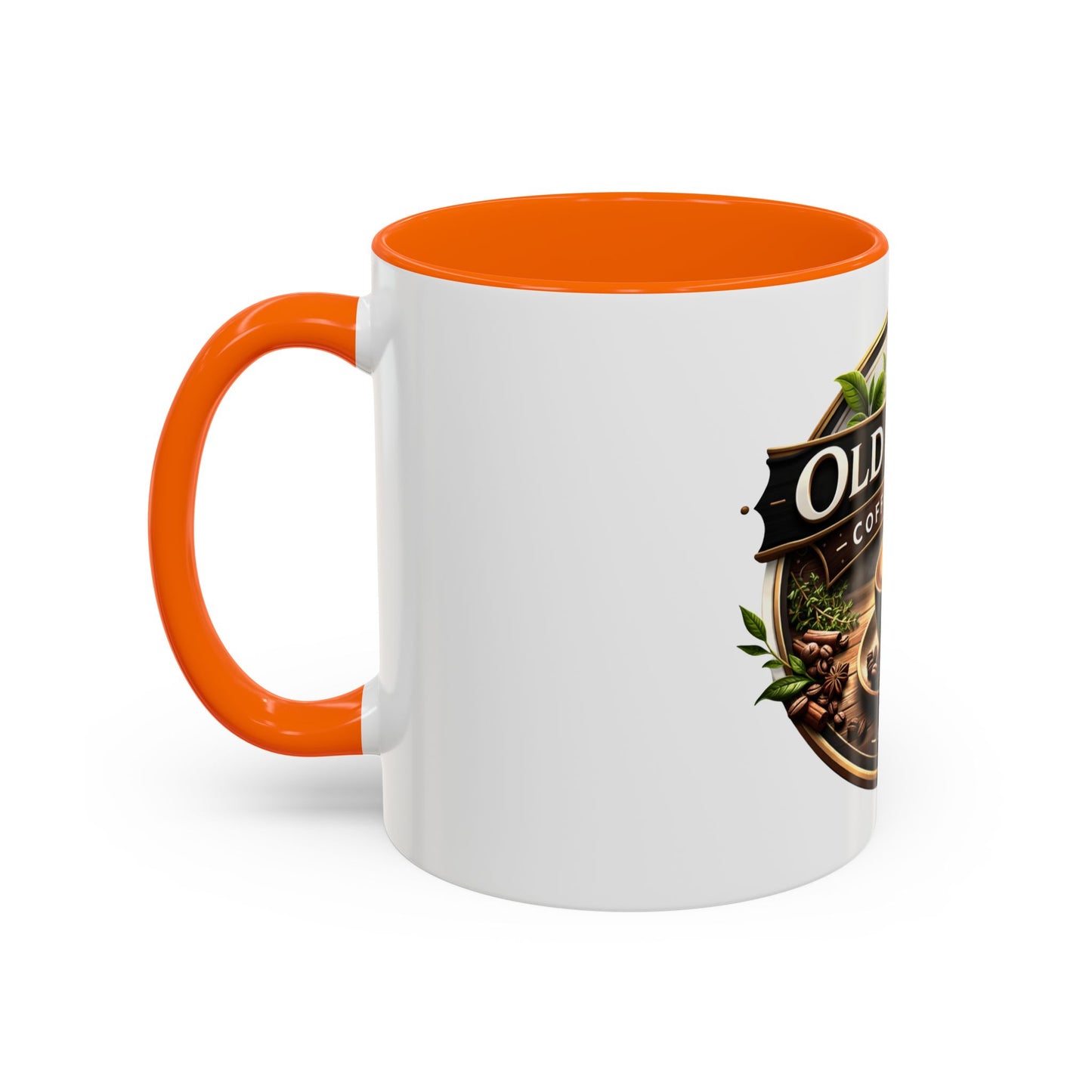 Coffee Mug — "Old Thyme Coffee & Tea" Accent Ceramic Mug (11/15 oz)