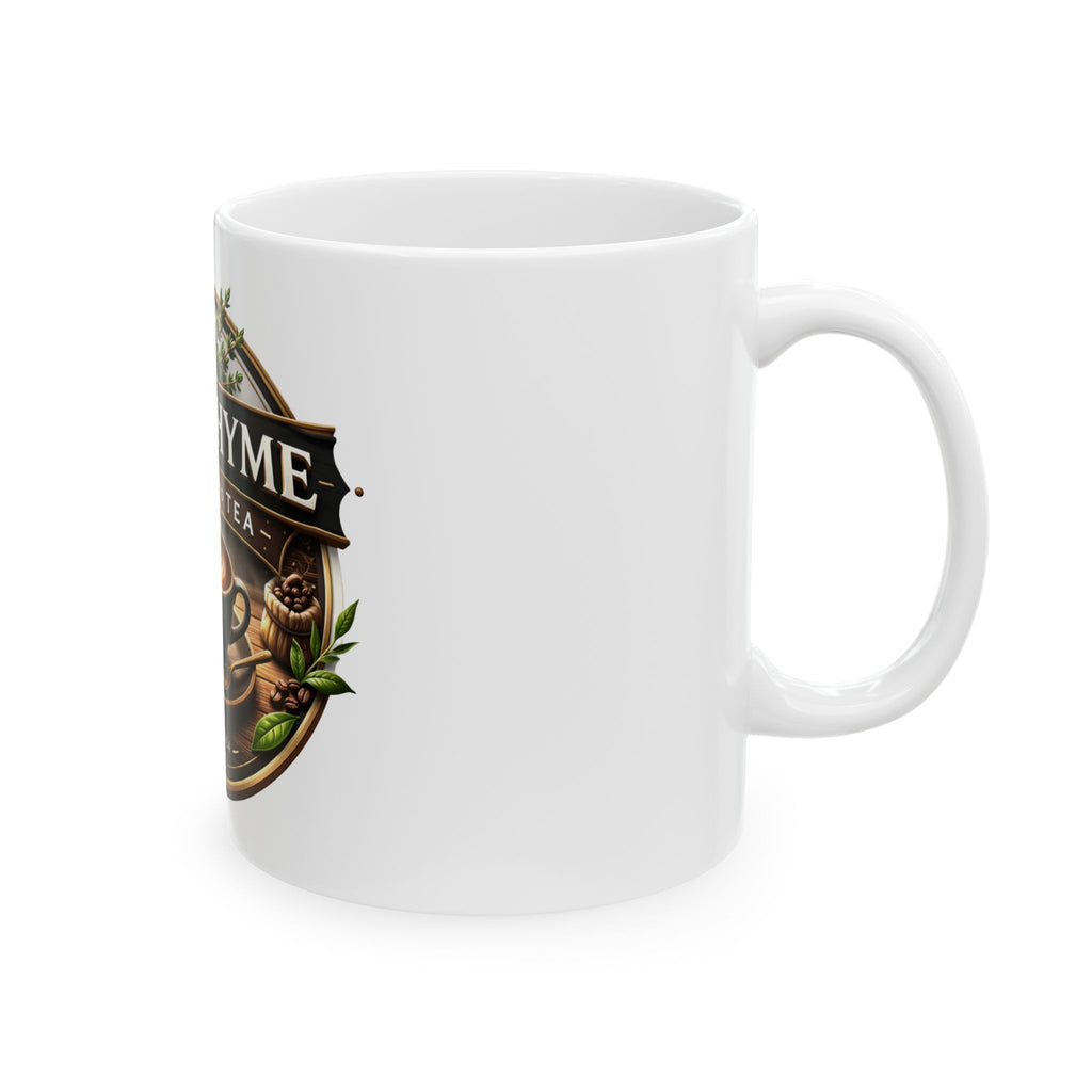 Old Thyme Coffee & Tea Ceramic Mug Vintage Coffee Cup 11oz 15oz