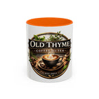 Coffee Mug — "Old Thyme Coffee & Tea" Accent Ceramic Mug (11/15 oz)