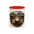 Coffee Mug — "Old Thyme Coffee & Tea" Accent Ceramic Mug (11/15 oz)