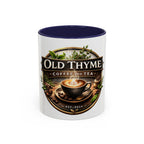 Coffee Mug — "Old Thyme Coffee & Tea" Accent Ceramic Mug (11/15 oz)