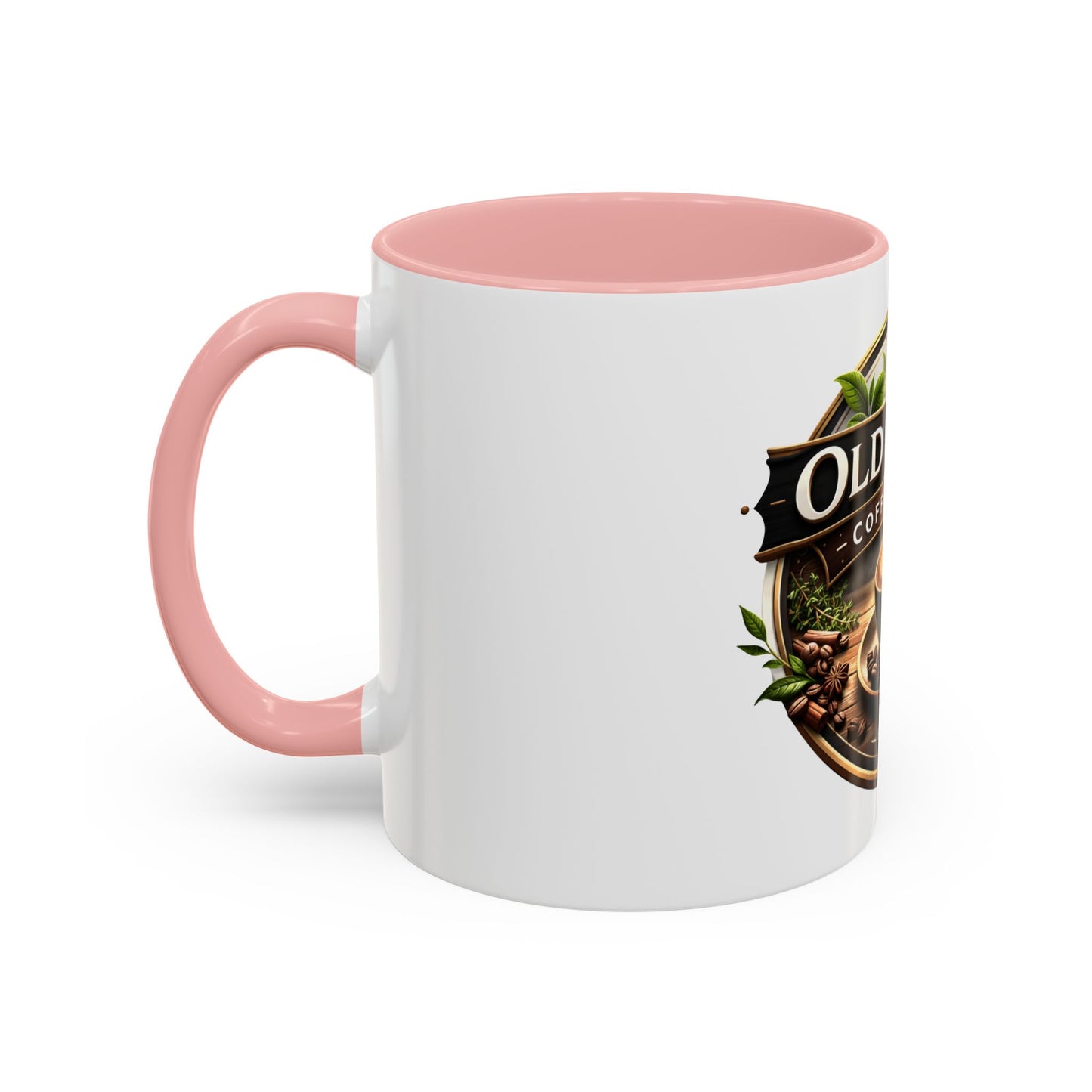 Coffee Mug — "Old Thyme Coffee & Tea" Accent Ceramic Mug (11/15 oz)