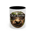 Coffee Mug — "Old Thyme Coffee & Tea" Accent Ceramic Mug (11/15 oz)