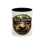 Coffee Mug — "Old Thyme Coffee & Tea" Accent Ceramic Mug (11/15 oz)